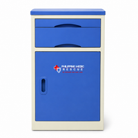 BEDSIDE CABINET, PLASTIC (BLUE)