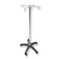 IV STAND WITH WHEELS , PLASTIC BASE