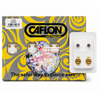 BABY EARRINGS BIRTH STAR GOLD, CAFLON (12 PAIRS)