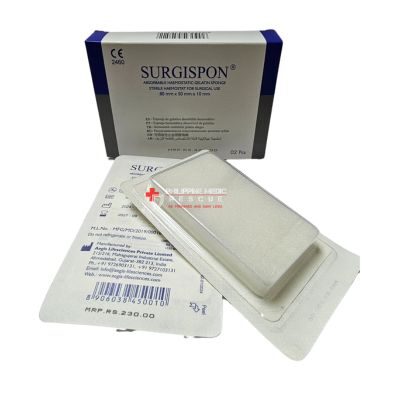 ABSORBENT HEMOSTATIC GELATIN SPONGE, SURGISPON,
