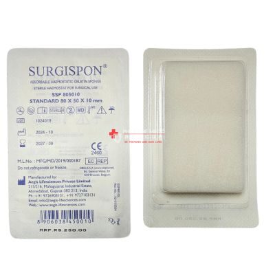 ABSORBENT HEMOSTATIC GELATIN SPONGE, SURGISPON,