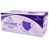 FACEMASK, EARLOOP, 3 PLY